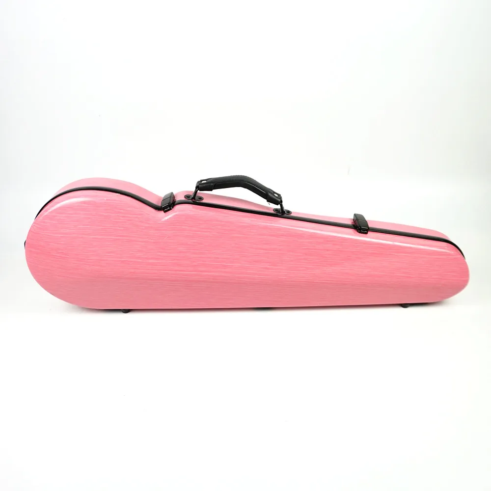 
Factory Customized High Quality Portable Violin Hard Case Pink Violin Case Carbon Fiber Violin Case 4/4 3/4 