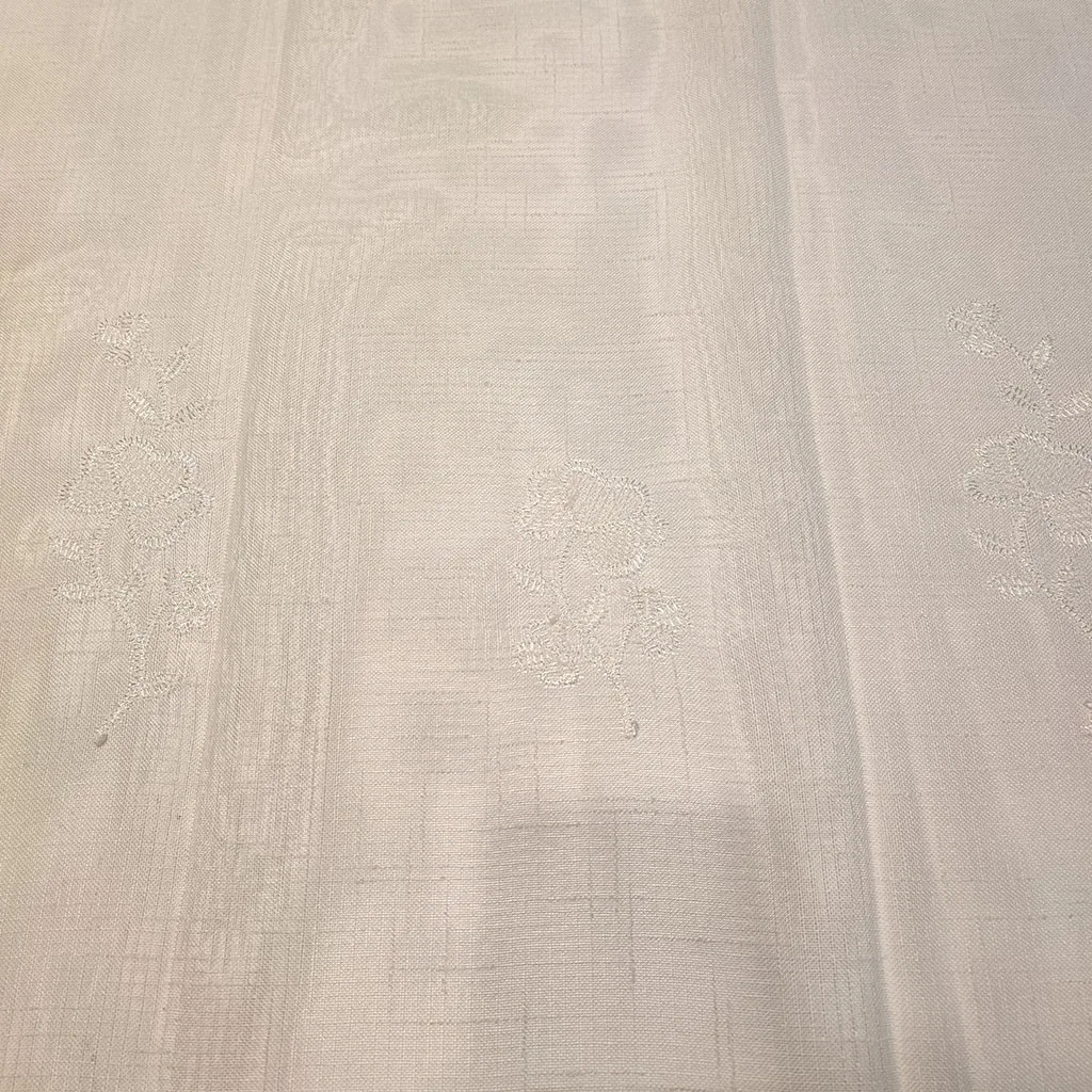 sheer embroidery curtain fabric for living room curtains