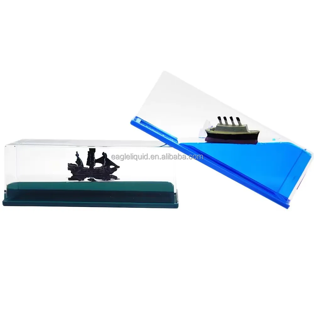 Floating Mini Black Water Ghost Pirate Ship Drift Bottle for Sale Unsinkable Cruise Ship Model Decoration Desk Toy Gifts