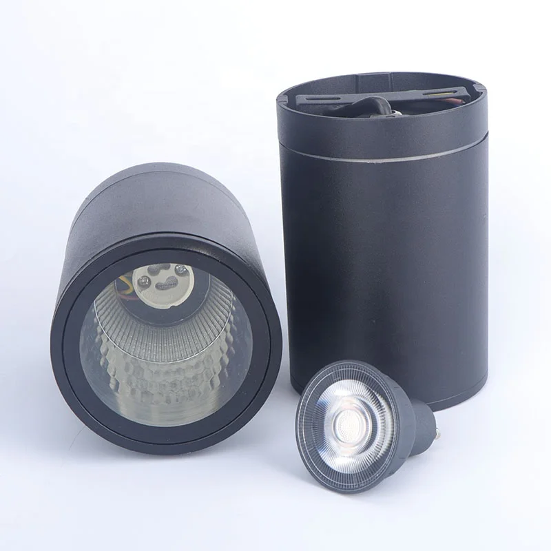 Outdoor Downlight IP65 Waterproof Surface Mounted GU10 Downlight LED Cylinder Suspended Dimmable COB Down Light
