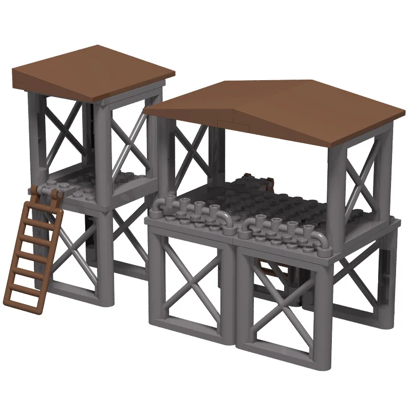 PUBG оружие MOC кирпичи Военная Sentry армия облачная башня строительные блоки игрушки для детей