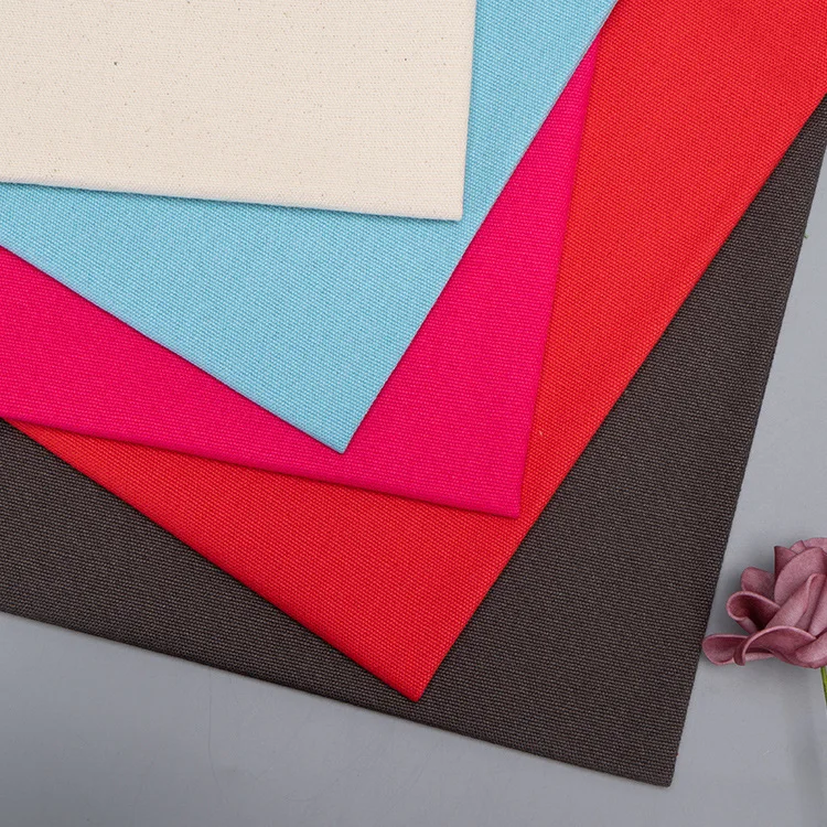 
100% Cotton Organic cotton canvas fabric, cotton grey cloth, handbags, clothing, outerwear, luggage, shoe material 