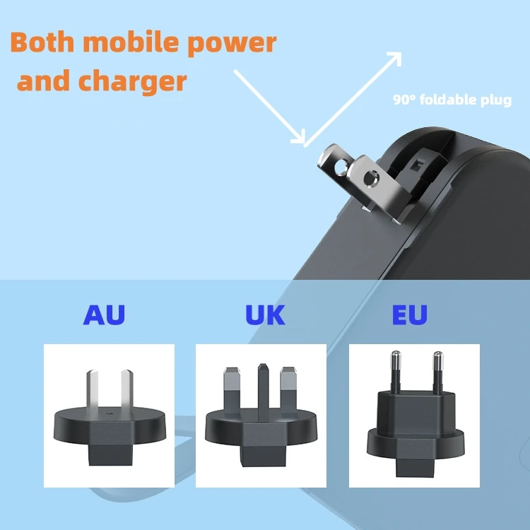 New inventions trending product branding hot sell USB-C power bank magnetic wireless PD22.5W power bank