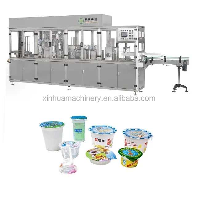 
Custom fully automatic paste sticky liquid honey porridge cup filing sealing machine 