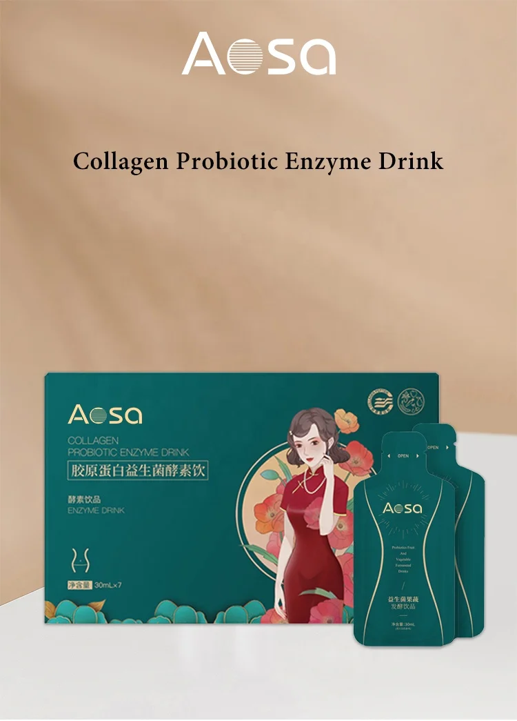 Natural ingredients weight loss probiotics healthy drinks,plant collagen enzyme drinks