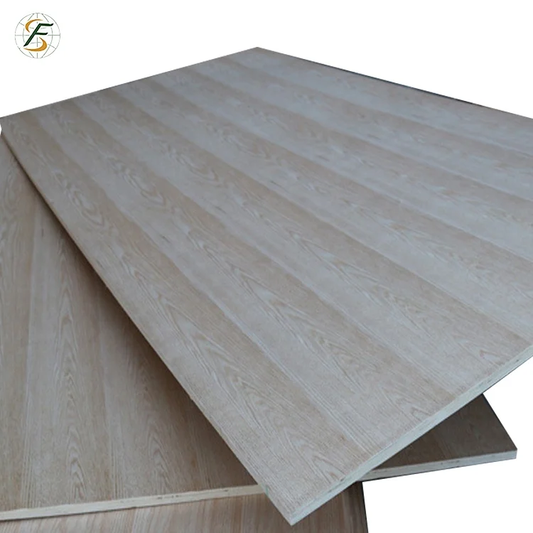 Red Oak Veneer CARB P2 Natural Poplar Plywood From China Factory 8mm 9mm Furniture Indoor Hotel Traditional Fushi Wood +/-1MM E0