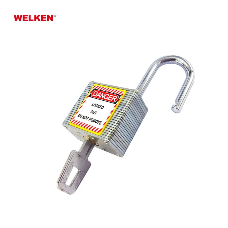 China manufacturer cheap lockout padlock for industrial equipment laminated steel safety padlock