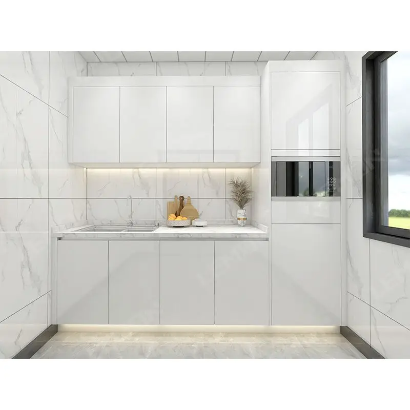 Customized Modern Design Small Kitchen Smart Home Kitchen Cabinets for Apartment Small House Good Price Kitchen