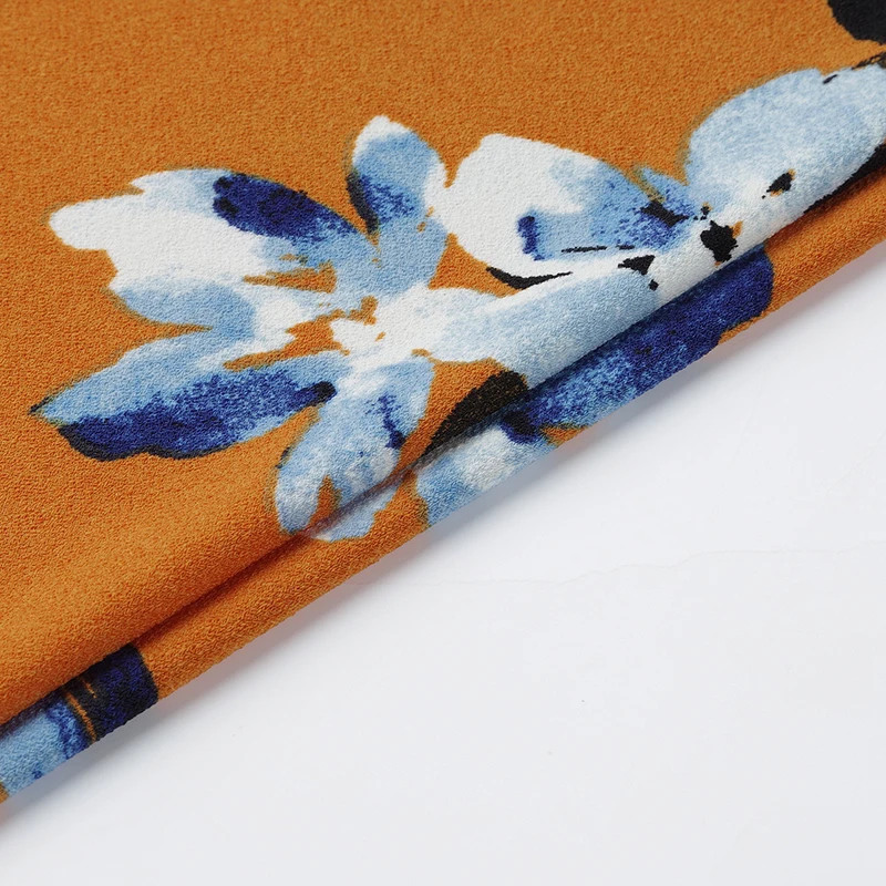 Hot sale Customized ITY fabric with own design printing for moss crepe and others