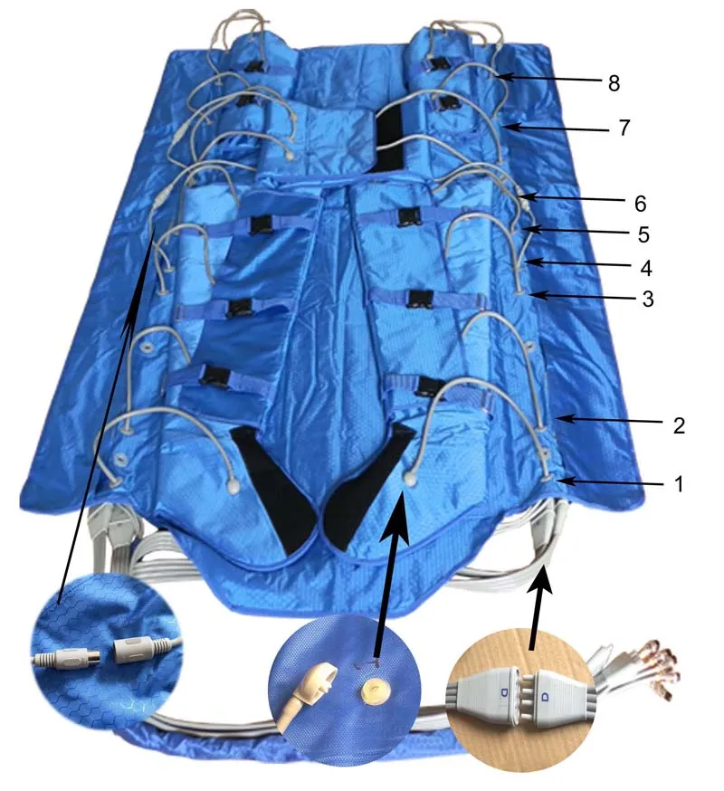 Pressotherapy lymphatic drainage machine infrared slim wrap sauna bags