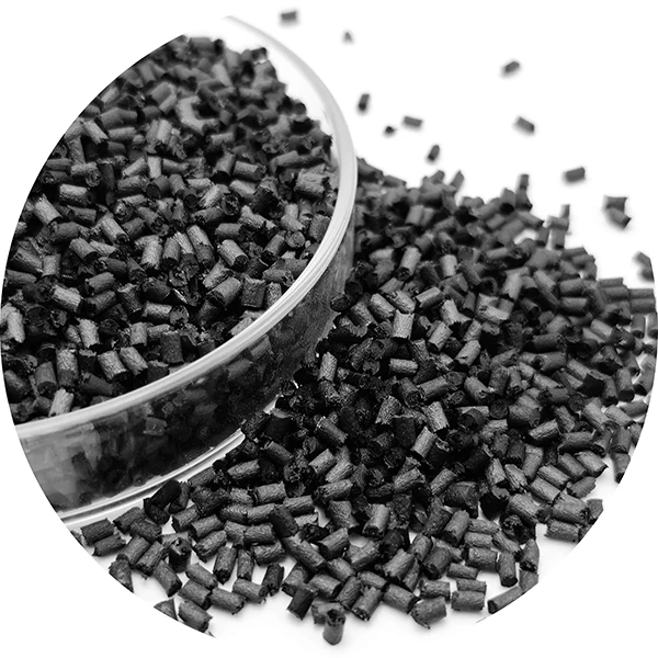 Recycled cf pe masterbatch pellet plastic materials pe granules carbon fiber polyethylene injection moulding hdpe granules