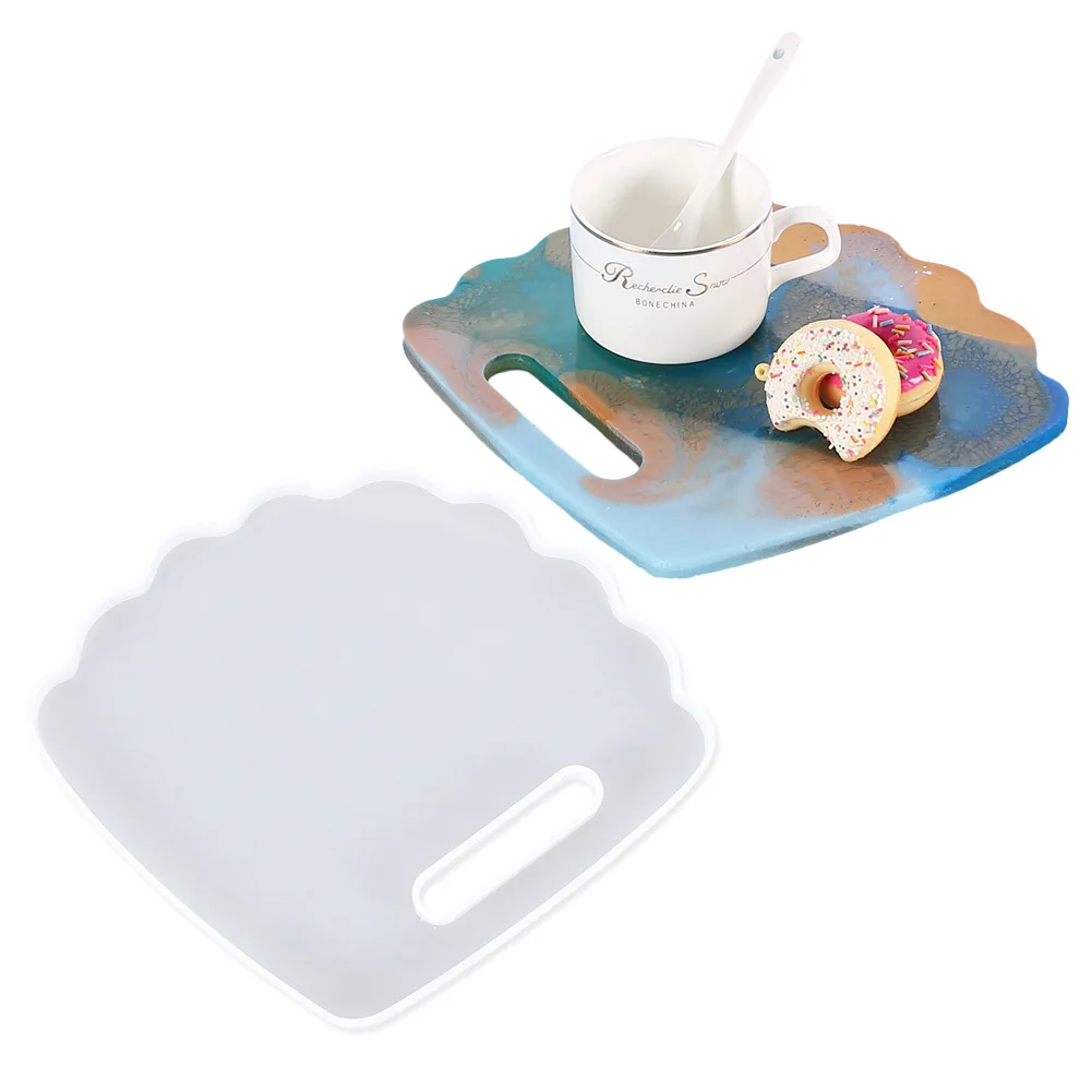 Hot sale DIY Crafts Coaster Placemat Making Silicone Mould Epoxy Resin Mold