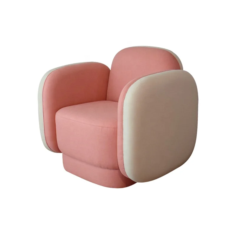 Мебель Xiaopin, современный скандинавский домашний дизайн, розовые диваны на заказ, гостиная, одиночный диван, стул