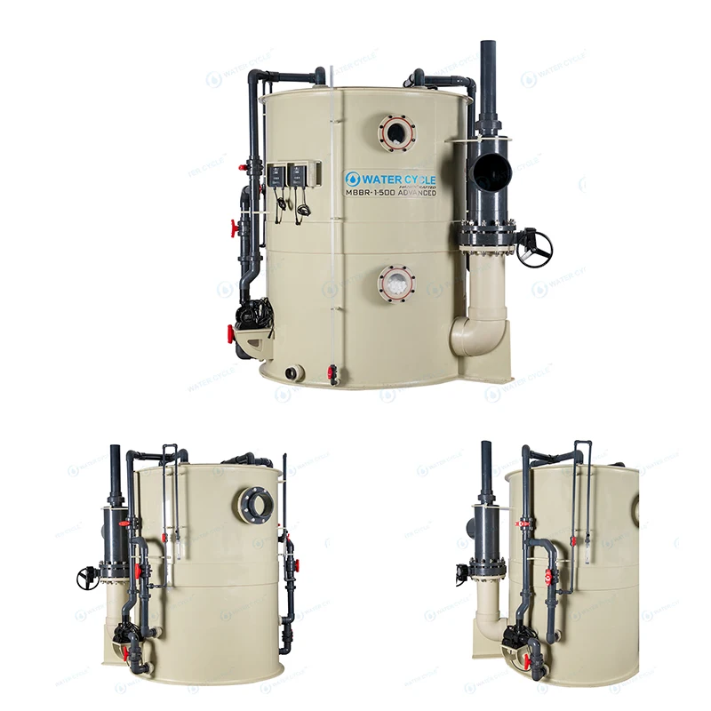 Водный цикл MBBR подвижная кровать биопленочный реактор рыбная креветка краб аквакультура