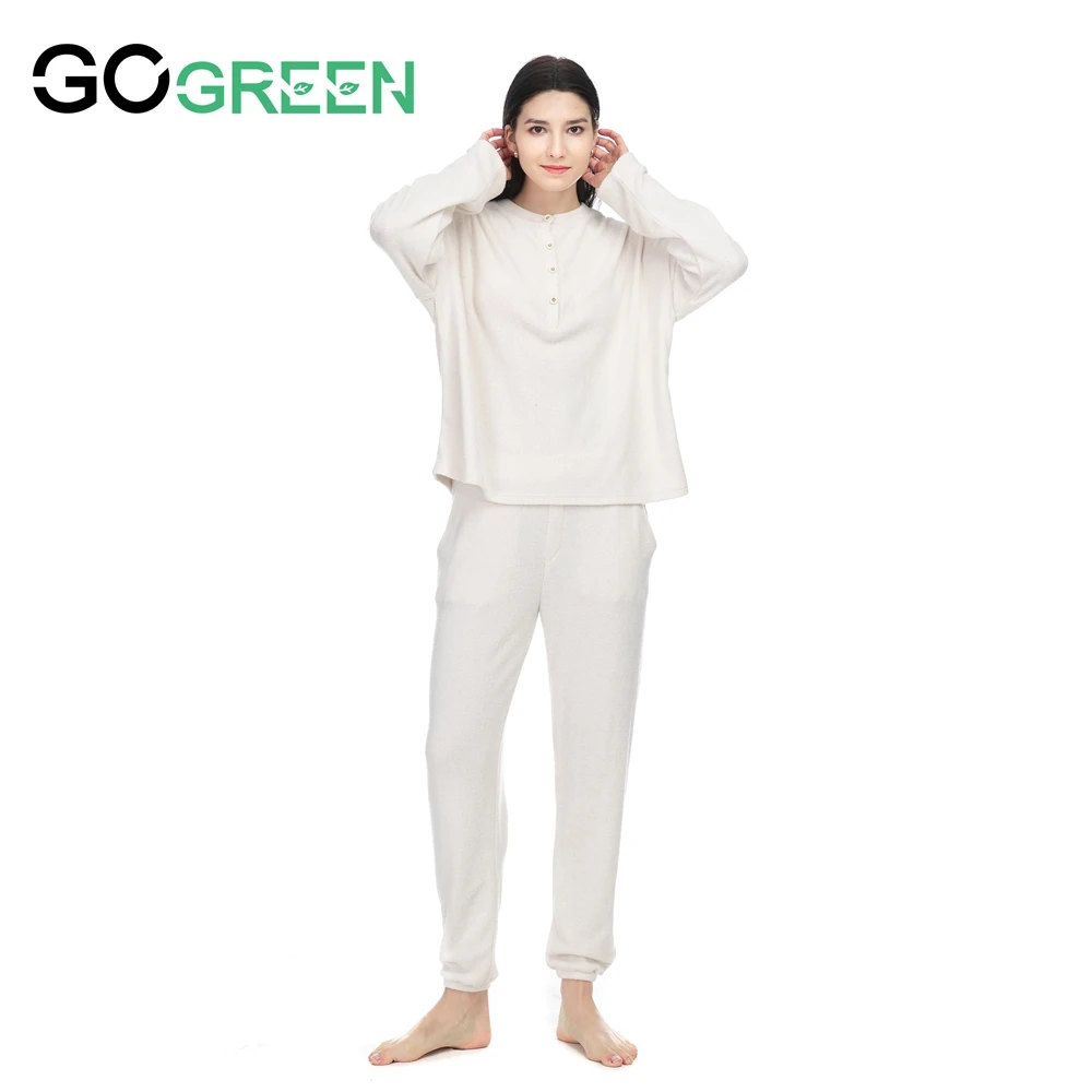 Hot Sale Plus Size Long Sleeve Homewear Fleece Pajama Set