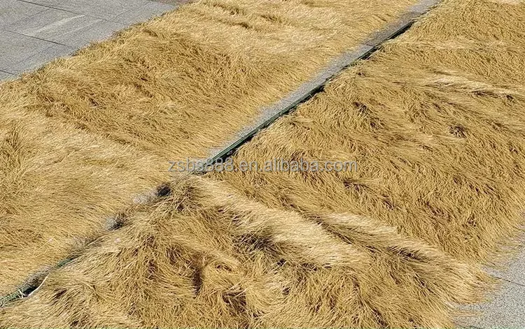 New bamboo thatch building a thatched roof