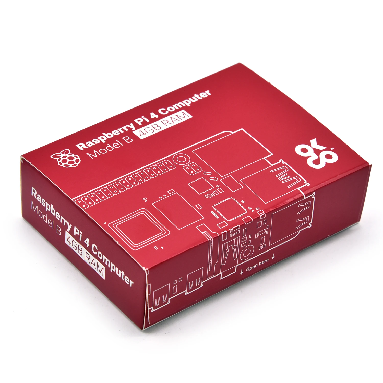 Raspberry Pi 4 Model 4B Development Board BCM2711 Quad-Core Cortex-A72 1.5Ghz 4GB RAM