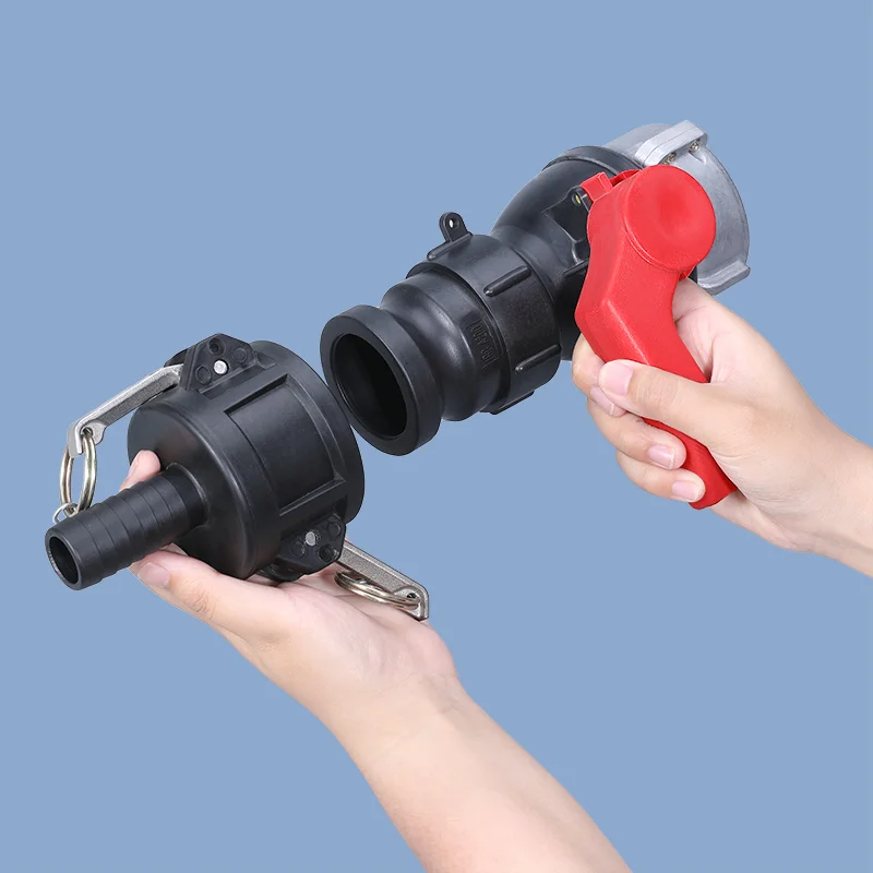 Plastic Camlock Fittings PP Quick Couplings Hose Connector Type C Camlock 2 Inch For IBC Tank