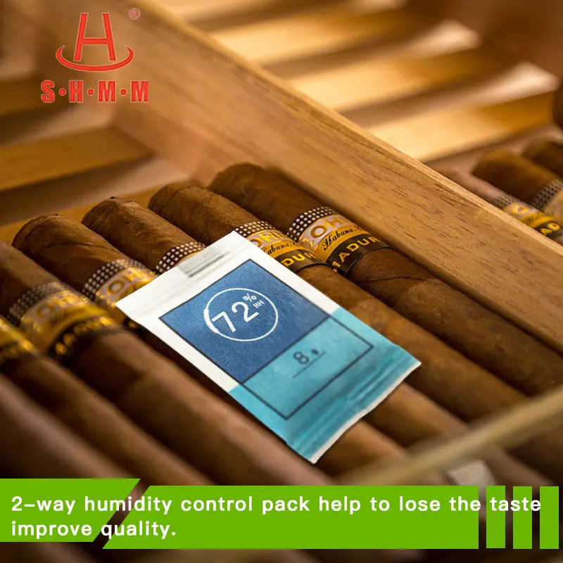 62 Percent RH 8g Humidifier ihumi 2 Way humidity Pack Dehumidifier 8gram Boveda humidor bag or packs Humidity control jar