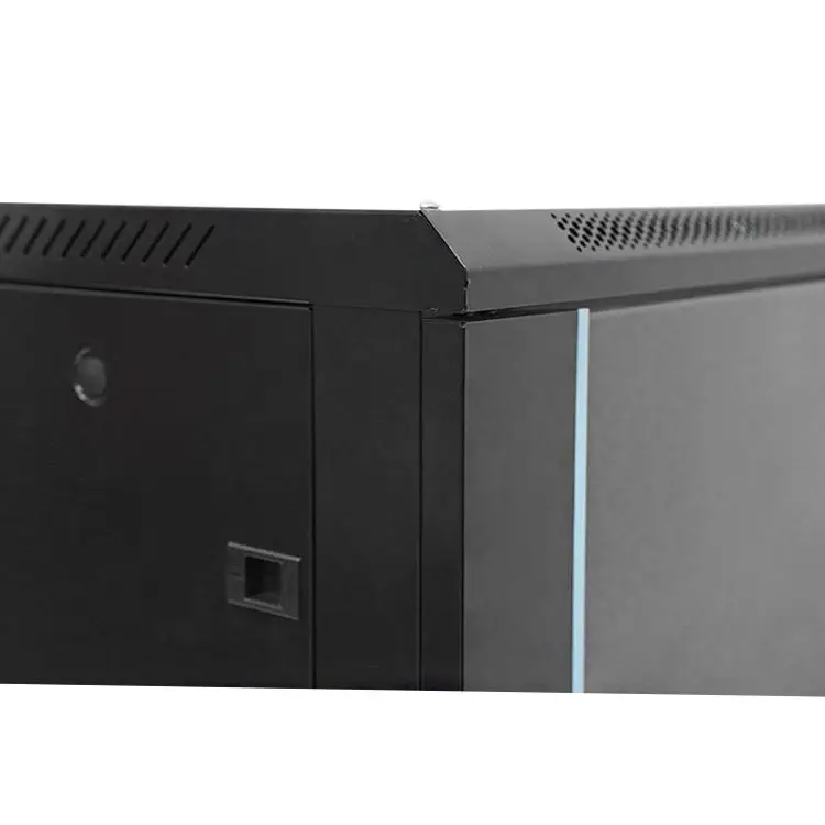 Hot sale New design glass door 19 inch network cabinets 9u wall mount server rack