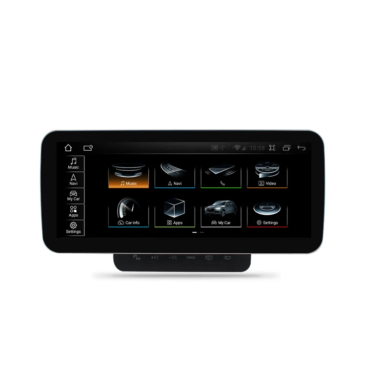MCX 12.3' 64GB Android 10 Post Radio Multimedia Autoradio Navi Multimedia Navigation Smart Tv Box Android For Audi Q7 2009 4M
