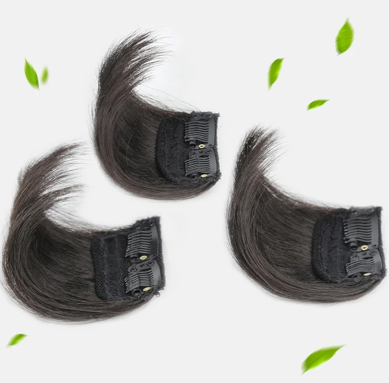 Alileader Newest Brazilian Virgin Hair Air Bangs Well Priced Fashion 100 Human Hair Front Fringe Clip in Hair Extension Soft HEN