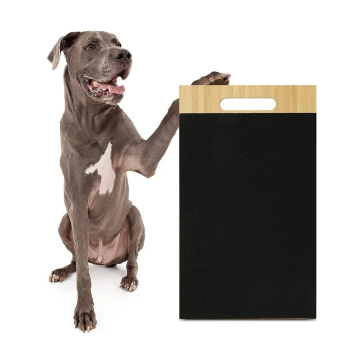 Оптовая продажа Альтернативная машинка для стрижки ногтей собак пилка лап безопасная Экологичная домашних животных кошек бамбуковых деревянных когтей доска царапин