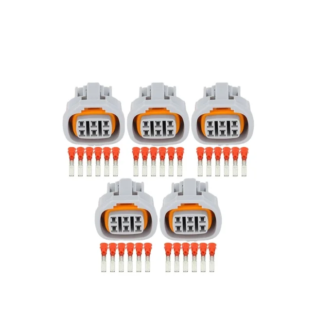 Manufacture 6 pin Way Female Watertight Grey Connector Automotive Electrical Fuel Sensor Connector 6189-0029