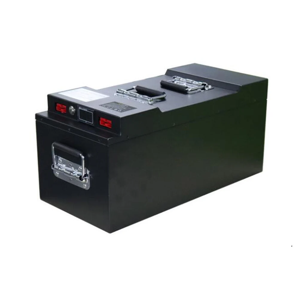 Rechargeable lithium  ion battery storage power 48V 50Ah 100Ah 150Ah lifepo4 battery with steel  industrial robot