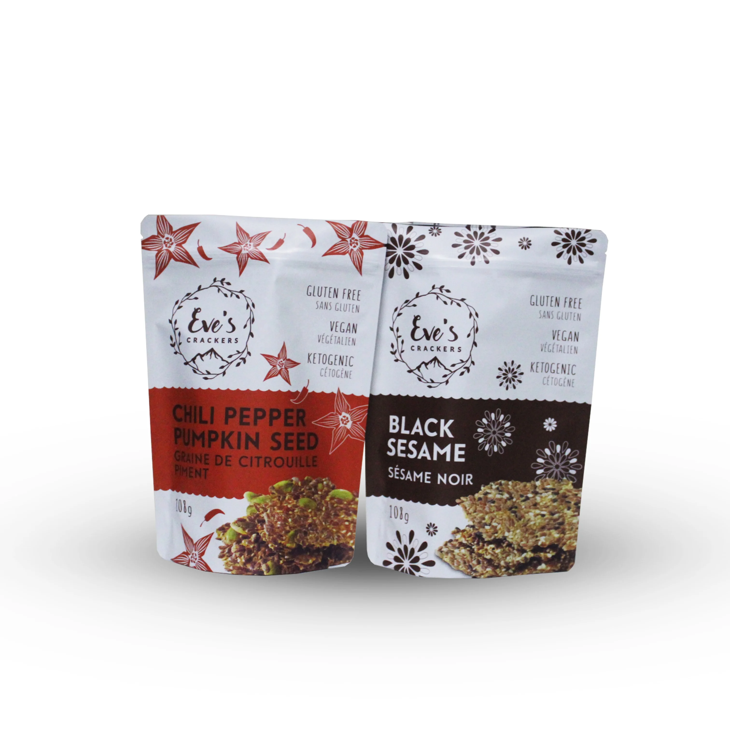 Zipper Stand Up Plastic Biodegradable Pouch Bag nylon food packaging