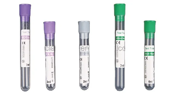 Disposable Medical Non-vacuum blood Collection Tube PP PET ESR Heparin EDTA Glucose Citrate Tube