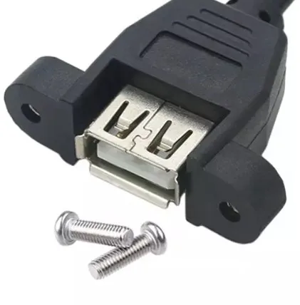 Wholesale USB A type female to 4pin JST PH2.0 header Extension Cable with panel mount screw