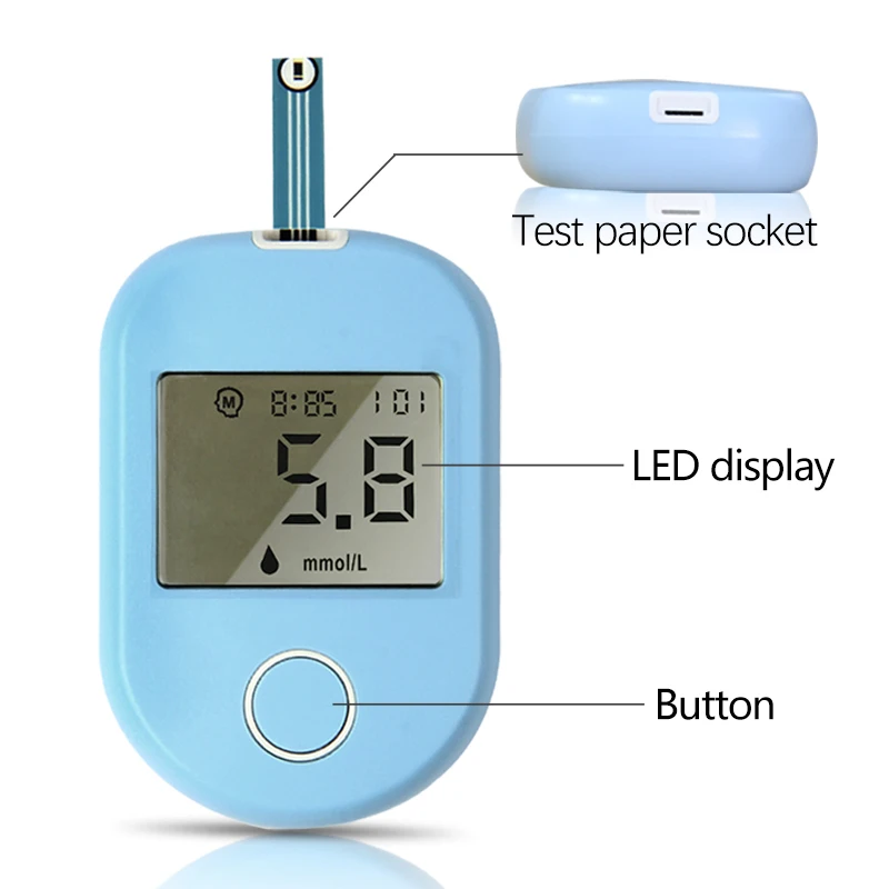 
Hot selling portable blood glucose monitor wireless glucometer with cheap price and muti-function for blood glucose meter 