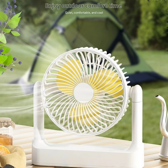 USB Multifunctional Desktop Fan Telescopic Home Mini Charging Portable Large Wind Fan Smart Home Product