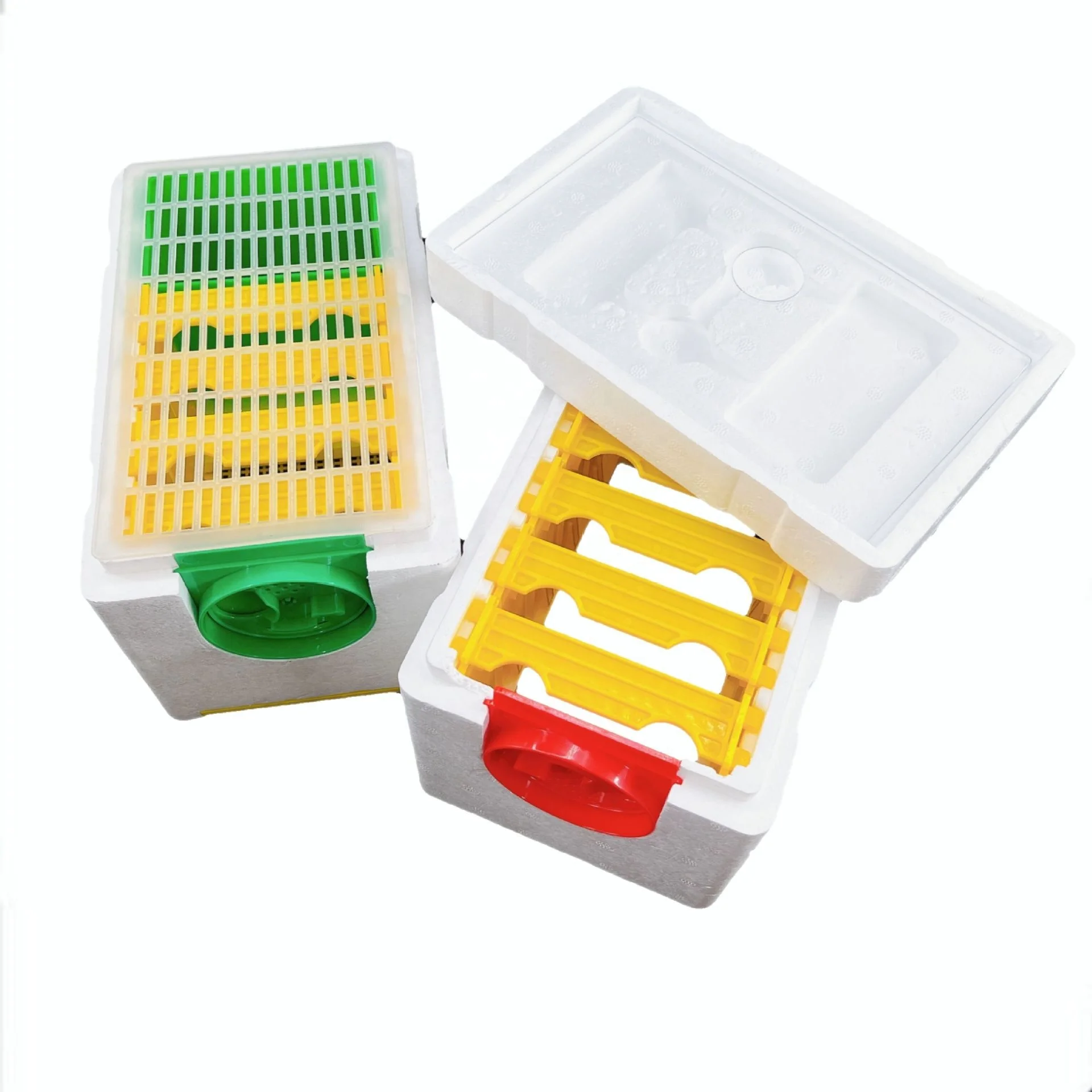 Multi-Functional Plastic Foam Double Nuc Queen Bee Hive Mini Mating Beehive Beekeeping Beehive Queen Rearing NUC Beehive