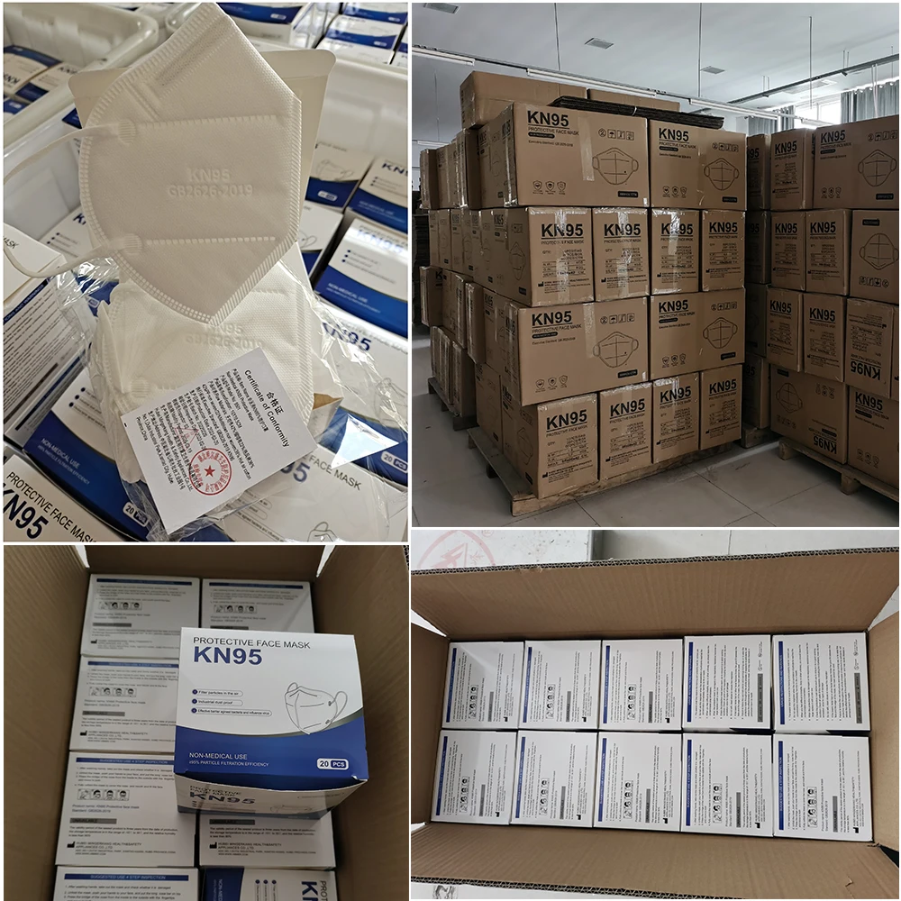 ffp2mask CE Folding Mascarilla KN95 ffp2 Disposable Black Face Mask Earloop 5 Layer Black Kn95 Dust Mask