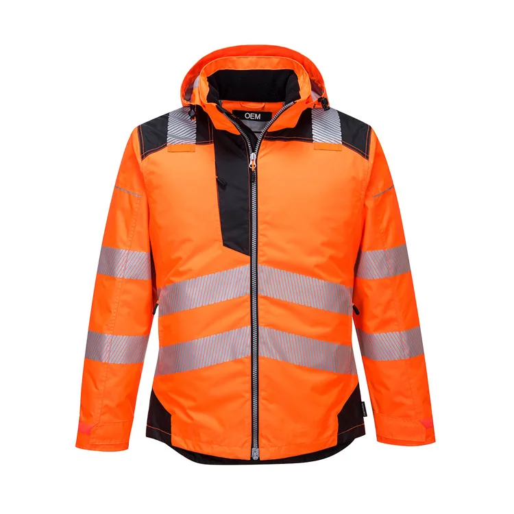 factory professional work clothes Outdoor workwear oem electricians waterproof workwear HI-VIS Winter Jacket
