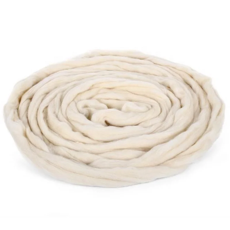 Merino Wool Yarn 19 Micron 21 Micron 23 Micron Super Chunky Merino Knit Thick Felt Arm 100% Wool Roving Felting Yarn