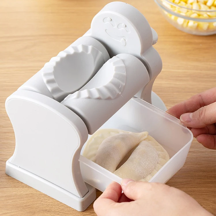 New Empanada Mold Automatic Dumpling Wrapper Plastic Dumpling Press Mould with Container