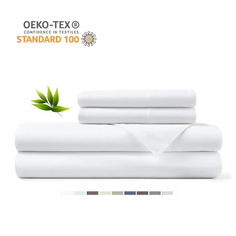 100% Pure Organic bamboo sheet and deep pocket sheets Soft comfortable bed sheets