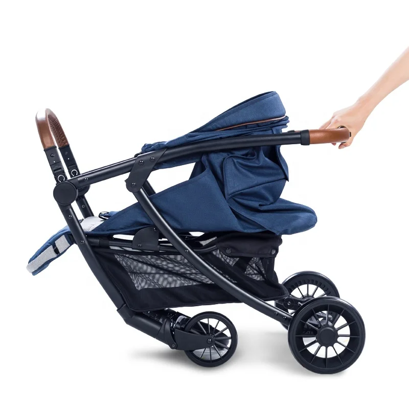 Outdoor sun shading foldable portable shock proof baby stroller