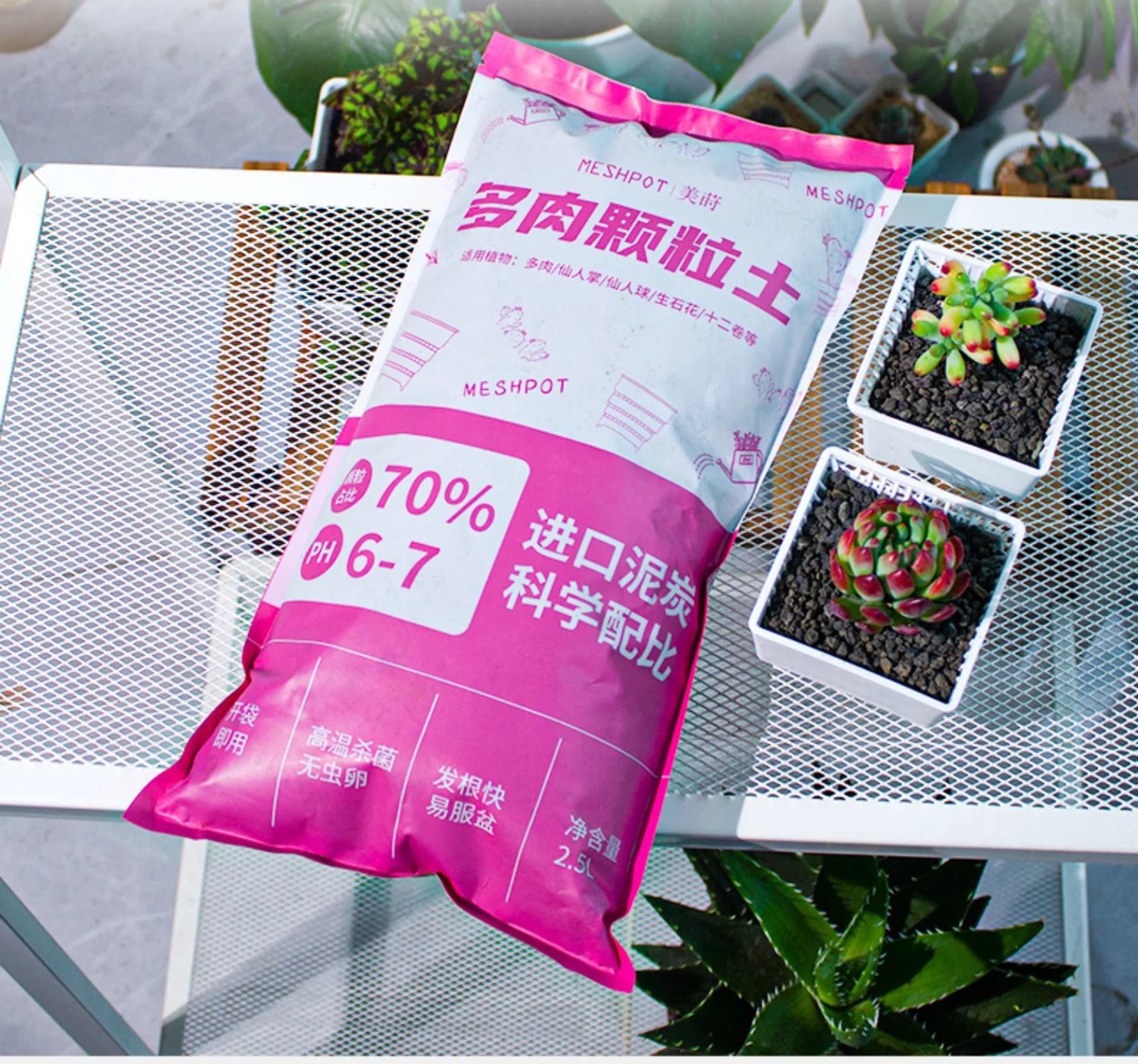 
Meshpot organic soil fertilizer for succulent Cactus plants 
