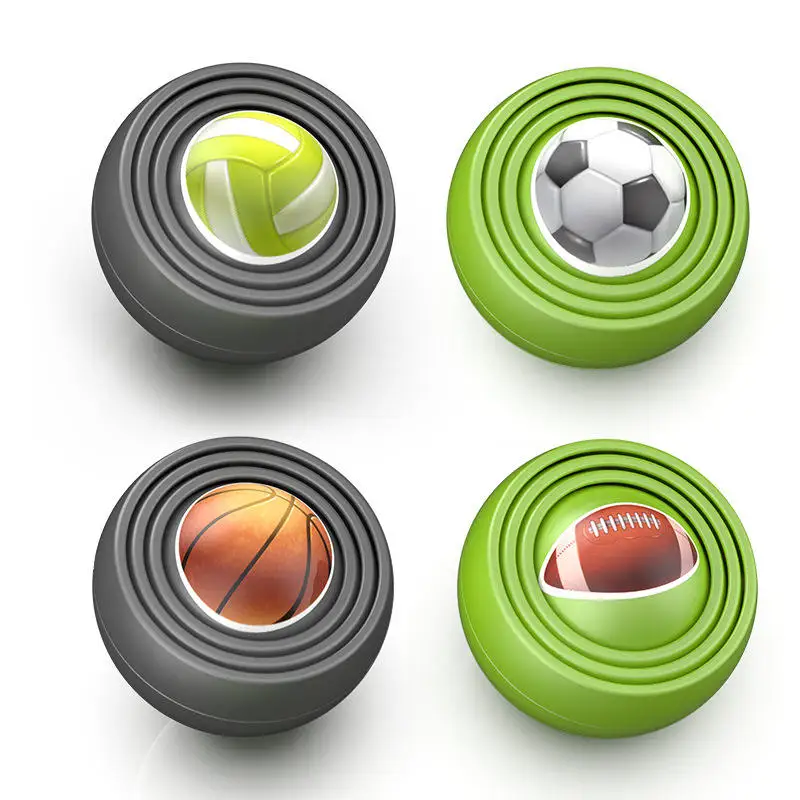 Funny Infinite Flip 3D Ball Gyroscope Fidget Toys for Kids Teens Boys Girls Adult ADHD Autism Relieve Stress Finger Gyro Spinner