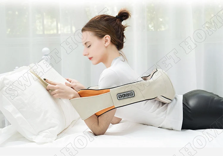 Hot-selling Electric Full Body Shiatsu Massage Belt Heated Smart Back Shoulder Neck Massager with Kneading Rollers