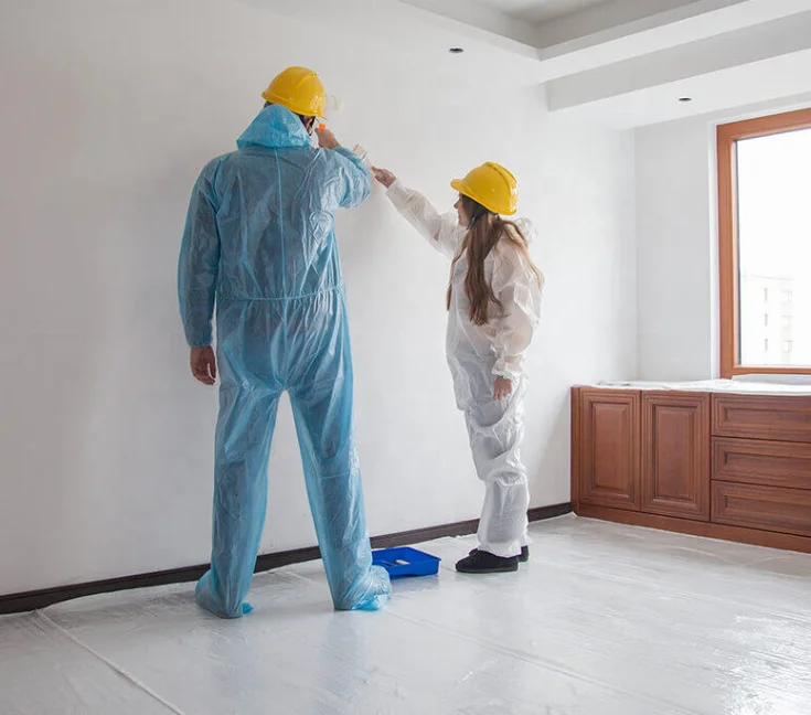 Custom home painter cover fleece felt 180gr 1*50m white Non-Slip Painter Felt Paint Pad