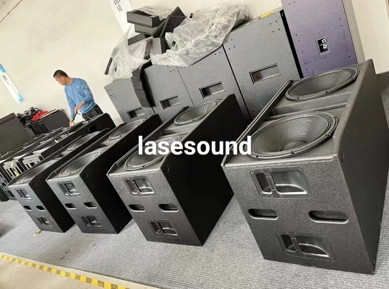 high quality dual 18 inch sub woofer concert speakers sound system outdoor event