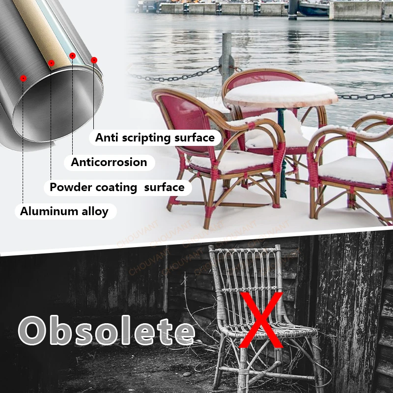 Modern Terrace Furniture Chairs French Bistro Chairs stackable  outdoor teslin chair