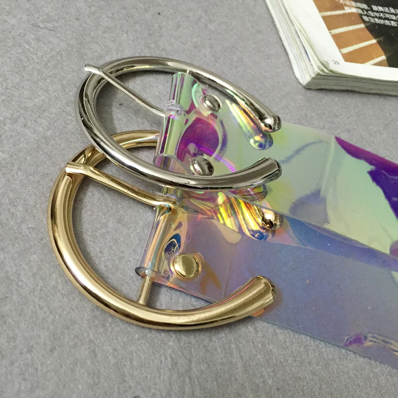 Factory Custom Logo PVC Material Luxury Fashion PVC Belts for Lady Women