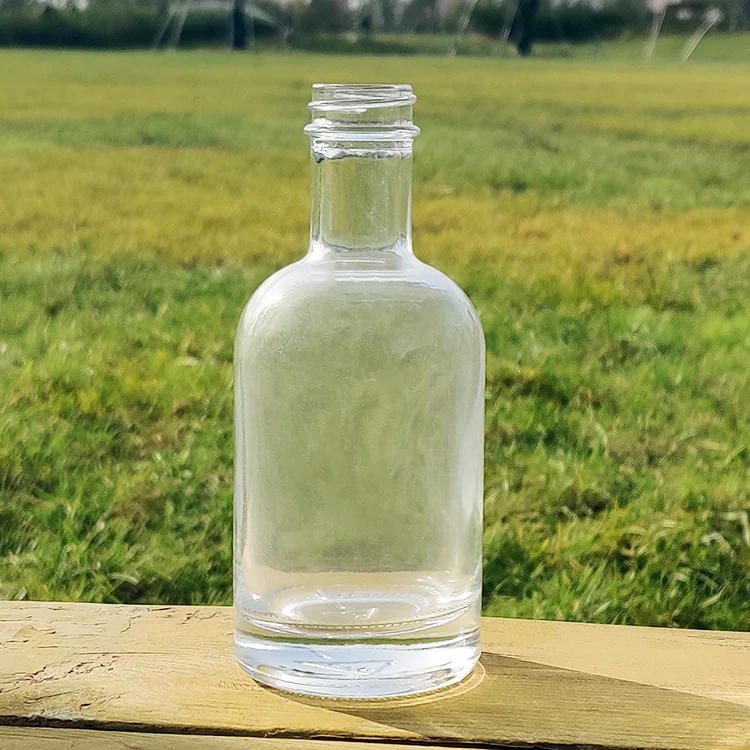 RSG Round GPI Screw Cap Finish Empty Wine Bottle Manufacture 20cl Liquor Container Small Alcoholic Beverage 200ml Glass Bottle