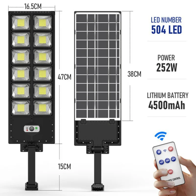 1000w Solar Flood Lights Outdoor IP65 Street Lamp Waterproof Motion Sensor Lighting 3 Modes 180Adjustable for Parking Lot Yard